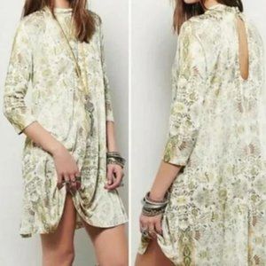 FREE PEOPLE NEW ROMANTICS FIESTA FLORAL BOHO MINI DRESS